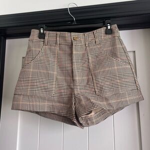 Plaid Zara shorts